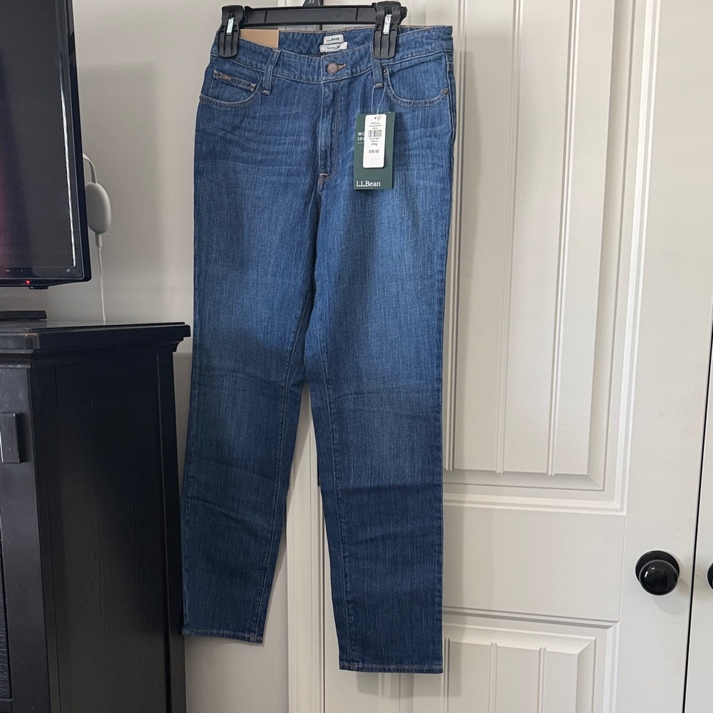 L.L. Bean  Women’s Blue Straight-Leg Jeans
